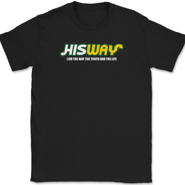His Way Christian T-Shirt Mens Tee