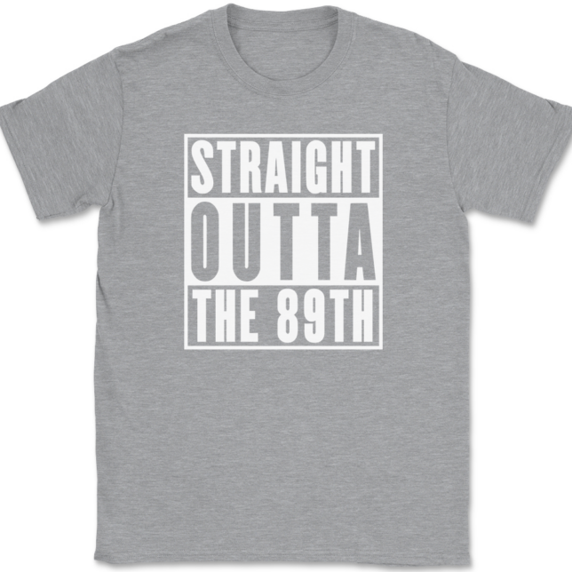 Straight Outta The 89TH Attack Squadron AF T-Shirt Mens Tee - Image 2