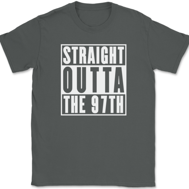 Straight Outta The 97th Wing AF T-Shirt Mens Tee - Image 3