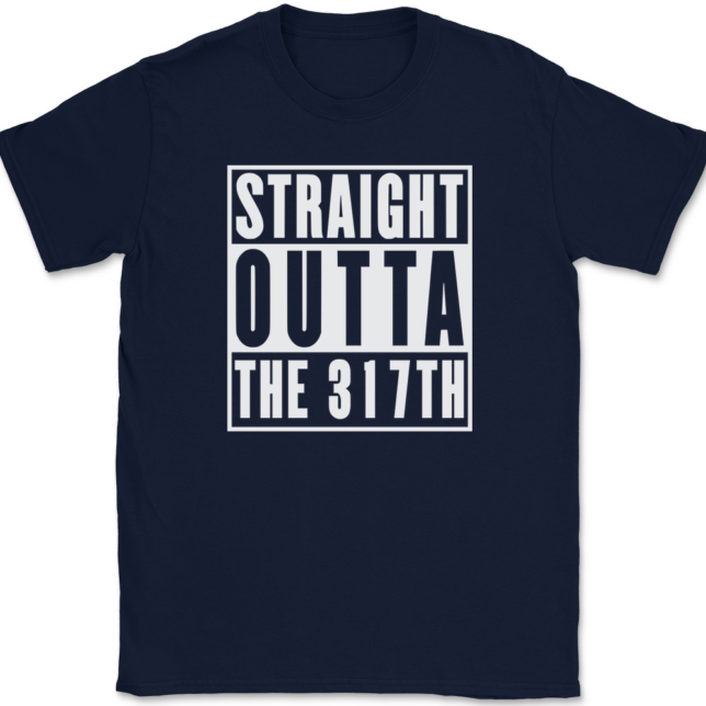 Straight Outta The 317TH Airlift Wing AF T-Shirt Mens Tee - Image 6