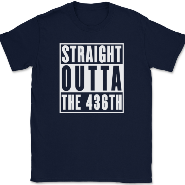 Straight Outta The 436TH Airlift Wing AF T-Shirt Mens Tee - Image 6
