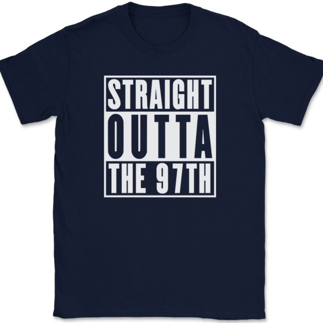 Straight Outta The 97th Wing AF T-Shirt Mens Tee - Image 6