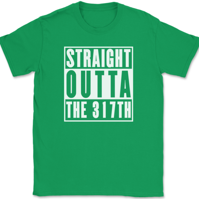 Straight Outta The 317TH Airlift Wing AF T-Shirt Mens Tee - Image 7