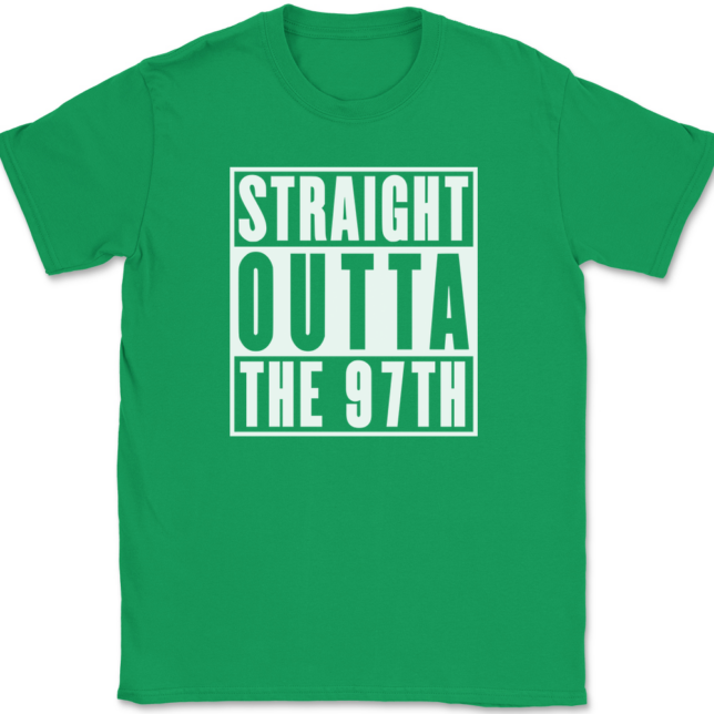 Straight Outta The 97th Wing AF T-Shirt Mens Tee - Image 7