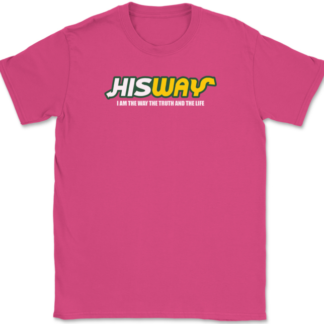 His Way Christian T-Shirt Mens Tee - Image 9