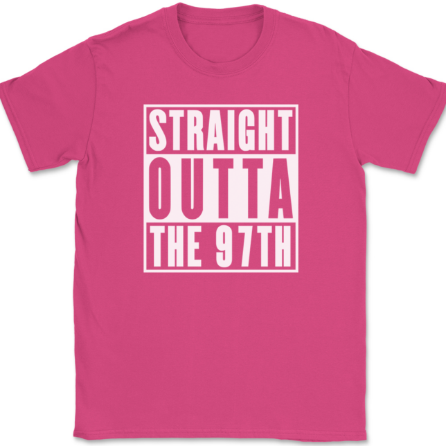 Straight Outta The 97th Wing AF T-Shirt Mens Tee - Image 9