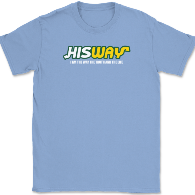 His Way Christian T-Shirt Mens Tee - Image 10