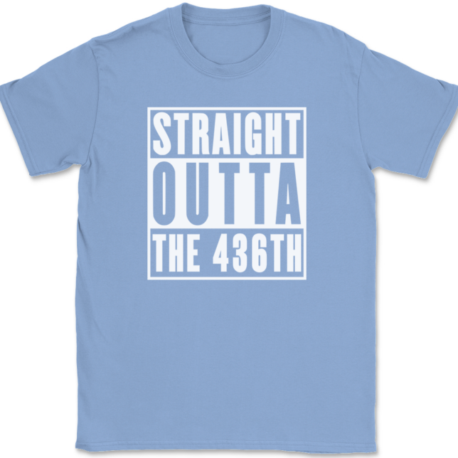 Straight Outta The 436TH Airlift Wing AF T-Shirt Mens Tee - Image 10