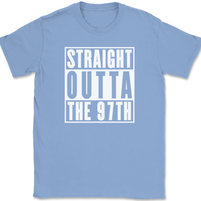 Straight Outta The 97th Wing AF T-Shirt Mens Tee - Image 10