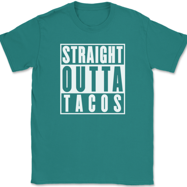 Straight Outta Tacos T-Shirt Mens Tee - Image 11