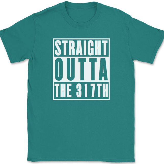 Straight Outta The 317TH Airlift Wing AF T-Shirt Mens Tee - Image 11