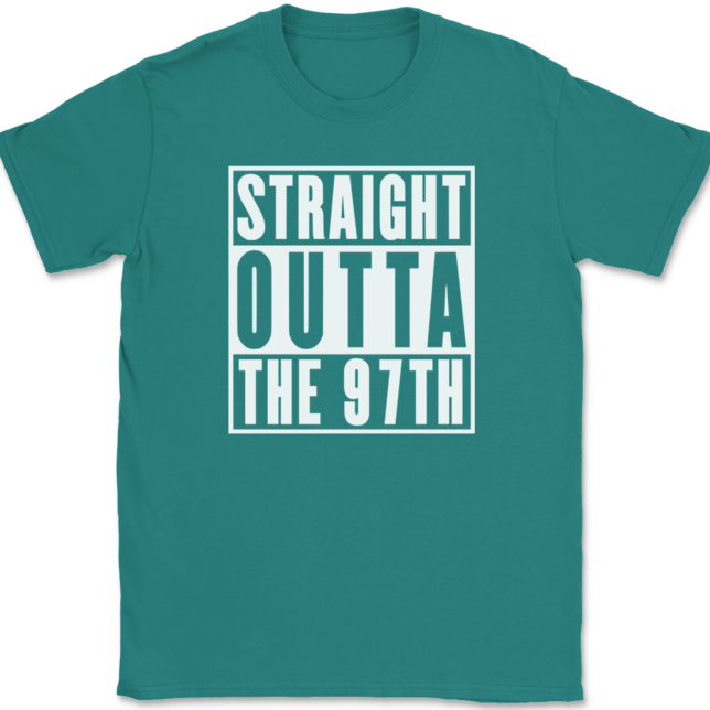 Straight Outta The 97th Wing AF T-Shirt Mens Tee - Image 11