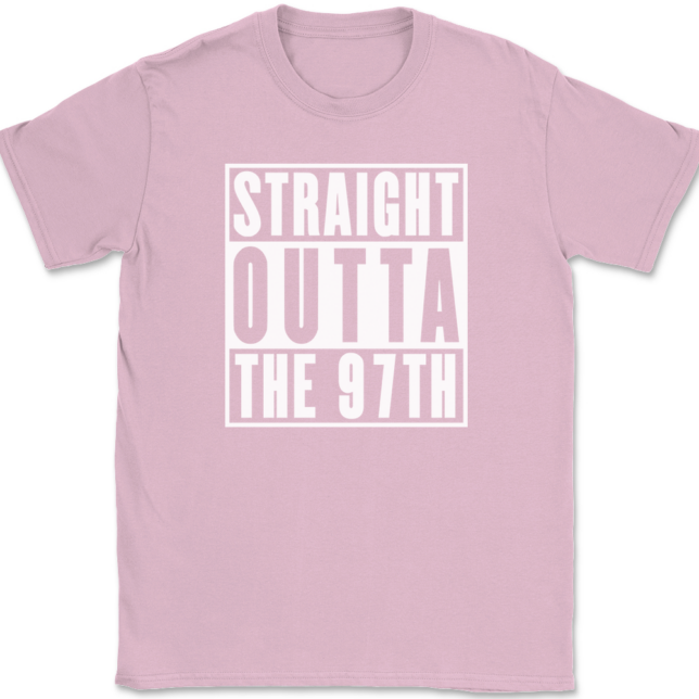 Straight Outta The 97th Wing AF T-Shirt Mens Tee - Image 12