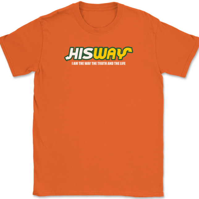 His Way Christian T-Shirt Mens Tee - Image 13