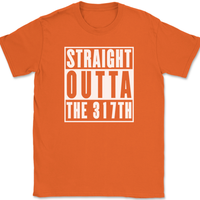 Straight Outta The 317TH Airlift Wing AF T-Shirt Mens Tee - Image 13