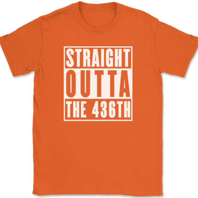 Straight Outta The 436TH Airlift Wing AF T-Shirt Mens Tee - Image 13