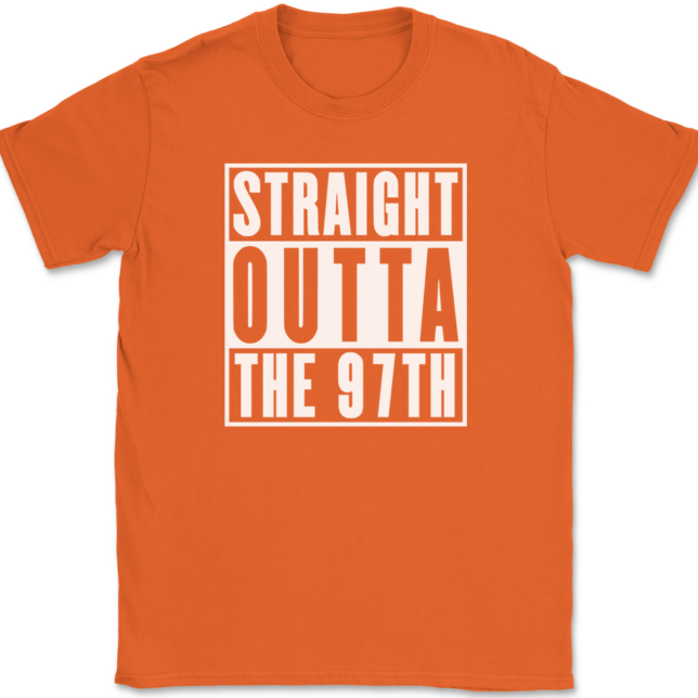 Straight Outta The 97th Wing AF T-Shirt Mens Tee - Image 13