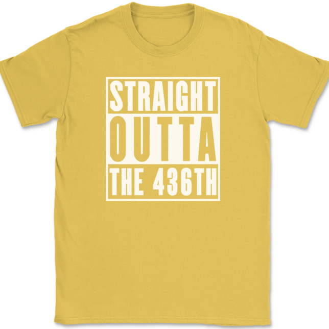 Straight Outta The 436TH Airlift Wing AF T-Shirt Mens Tee - Image 14