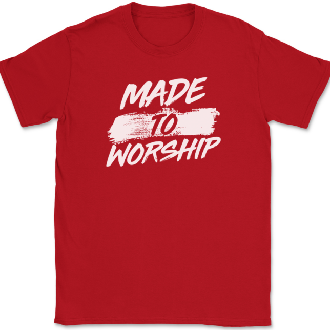 Made To Worship T-Shirt Mens Tee Christian Catholic God Jesus - Image 4
