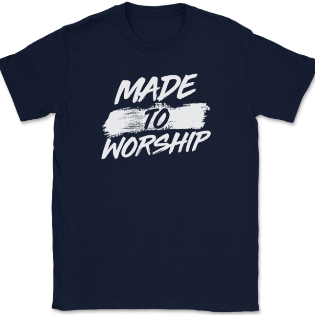 Made To Worship T-Shirt Mens Tee Christian Catholic God Jesus - Image 6