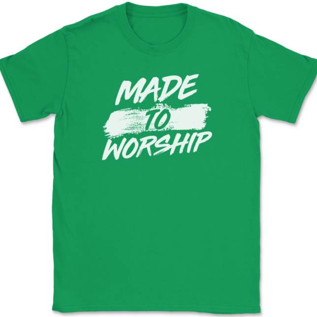 Made To Worship T-Shirt Mens Tee Christian Catholic God Jesus - Image 7