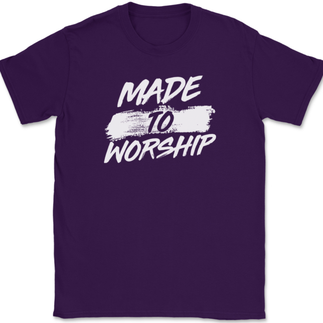 Made To Worship T-Shirt Mens Tee Christian Catholic God Jesus - Image 8