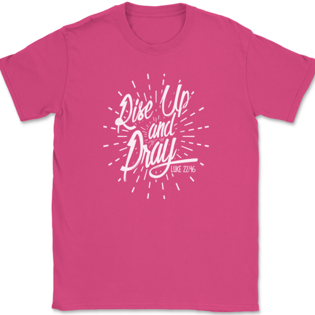 Rise Up And Pray T-Shirt Mens Tee - Image 9