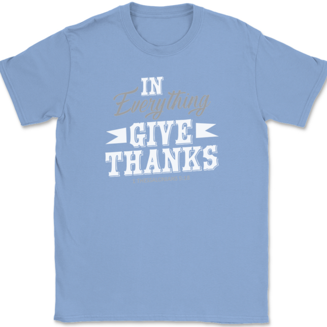 In Everything Give Thanks T-Shirt Mens Tee Thanksgiving Fall - Image 10