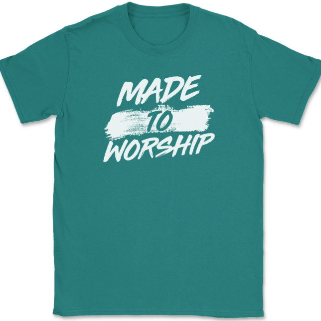 Made To Worship T-Shirt Mens Tee Christian Catholic God Jesus - Image 11