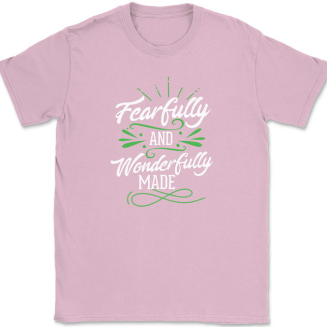 Fearfully and Wonderfully Made T-Shirt Mens Tee Christian Catholic God Jesus - Image 12