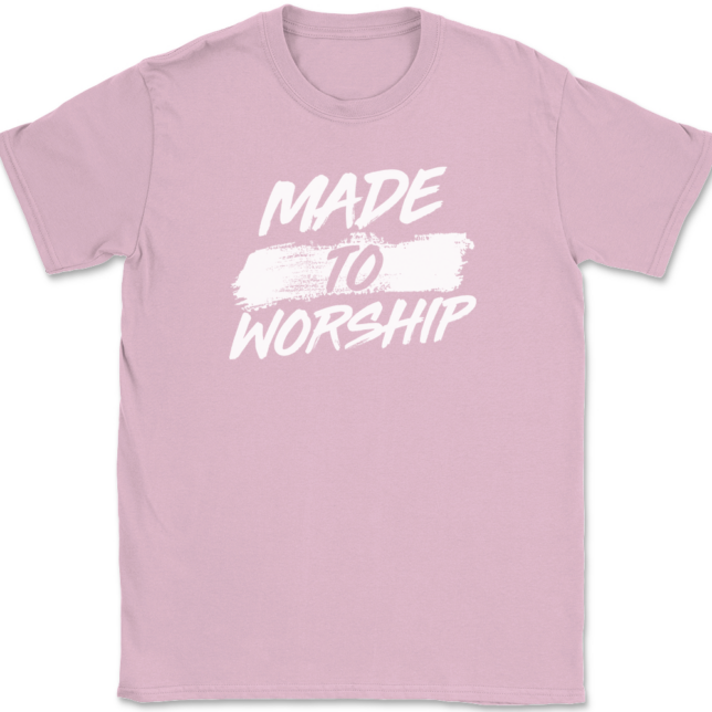 Made To Worship T-Shirt Mens Tee Christian Catholic God Jesus - Image 12