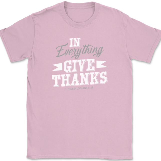 In Everything Give Thanks T-Shirt Mens Tee Thanksgiving Fall - Image 12