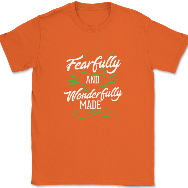 Fearfully and Wonderfully Made T-Shirt Mens Tee Christian Catholic God Jesus - Image 13