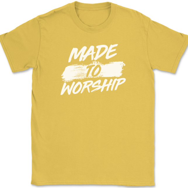 Made To Worship T-Shirt Mens Tee Christian Catholic God Jesus - Image 14