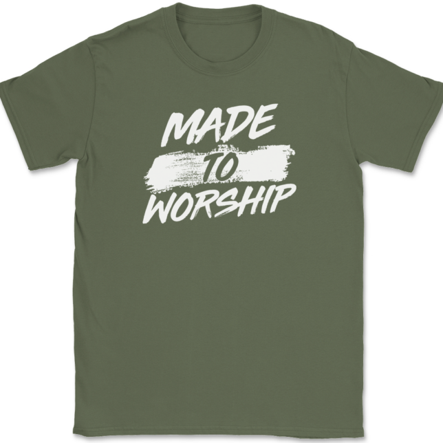 Made To Worship T-Shirt Mens Tee Christian Catholic God Jesus - Image 15