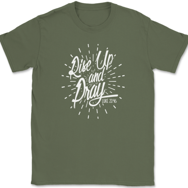 Rise Up And Pray T-Shirt Mens Tee - Image 15