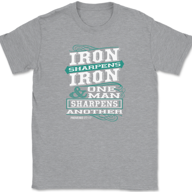 Iron Sharpens Iron T-Shirt Mens Tee - Image 2
