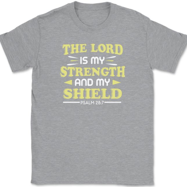 The Lord Is My Strength T-Shirt Mens Tee - Image 2