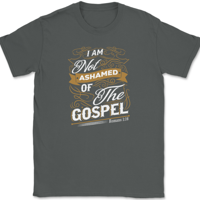I Am Not Ashamed of The Gospel T-Shirt Mens Tee - Image 3
