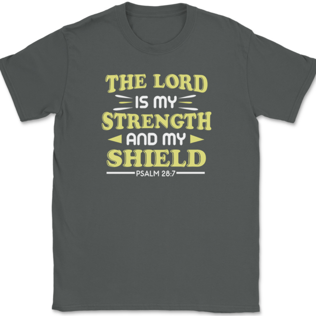 The Lord Is My Strength T-Shirt Mens Tee - Image 3