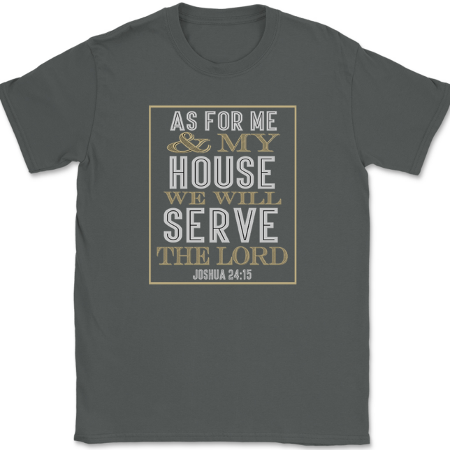 As For Me And My House T-Shirt Mens Tee - Image 3