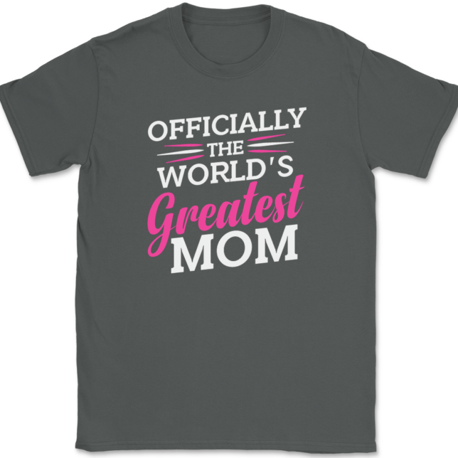 Officially Worlds Greatest Mom T-Shirt Mens Tee - Image 3