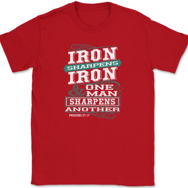 Iron Sharpens Iron T-Shirt Mens Tee - Image 4