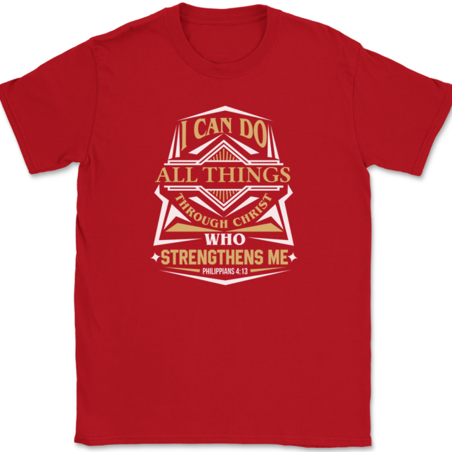 I Can Do All Things T-Shirt Mens Tee - Image 4