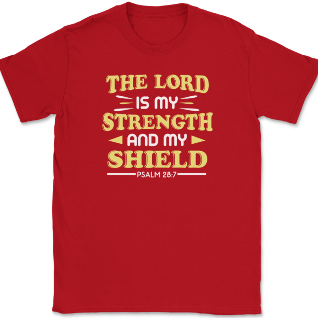 The Lord Is My Strength T-Shirt Mens Tee - Image 4