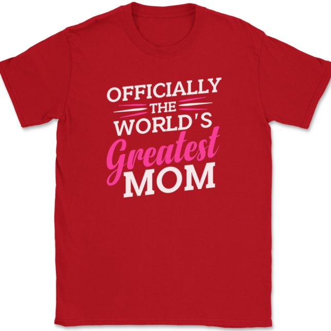 Officially Worlds Greatest Mom T-Shirt Mens Tee - Image 4