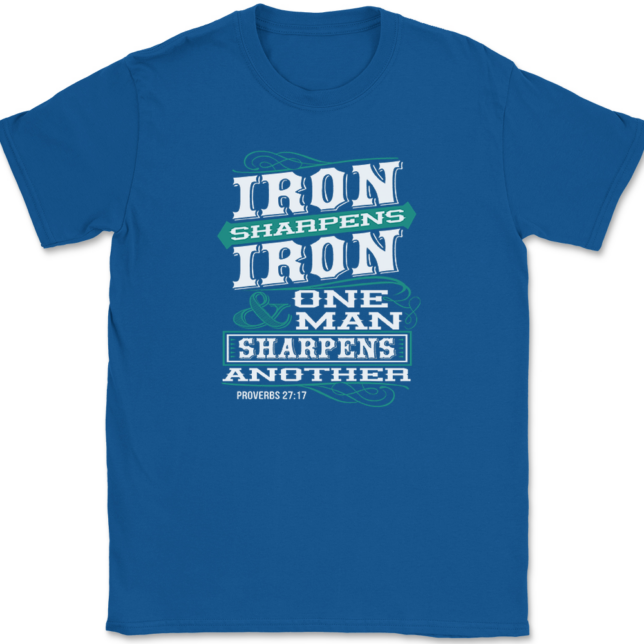 Iron Sharpens Iron T-Shirt Mens Tee - Image 5