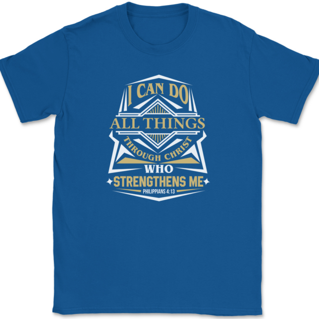 I Can Do All Things T-Shirt Mens Tee - Image 5