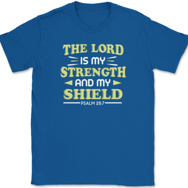 The Lord Is My Strength T-Shirt Mens Tee - Image 5