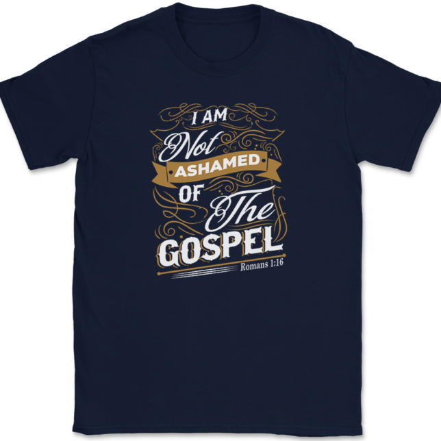 I Am Not Ashamed of The Gospel T-Shirt Mens Tee - Image 6